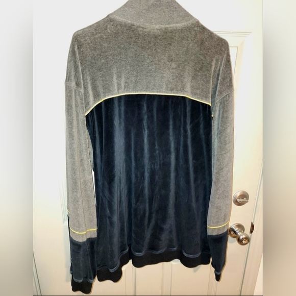 Vintage Starter 71 Track Jacket Velour Zip-up 90s Y2K Logo Streetwear Men's L XL - Picture 3 of 11